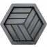 Форма для брусчатки Шестигранник 3D куб В (60 мм)